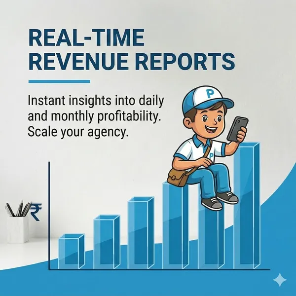 Real-time revenue reports – Daily and monthly profitability insights. Scale your agency.